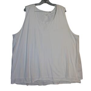 Pure Jill Layered Sleeveless‎ Top Women's White Size 4X